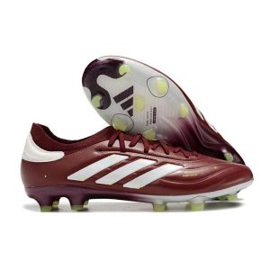 adidas Copa Pure II Elite+ FG Crampons Rouge Ombre Blanc Jaune Solaire Equipe