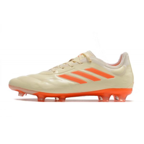 adidas Copa Pure.1 FG Nouvelles Blanc Cassé Orange Solaire Equipe