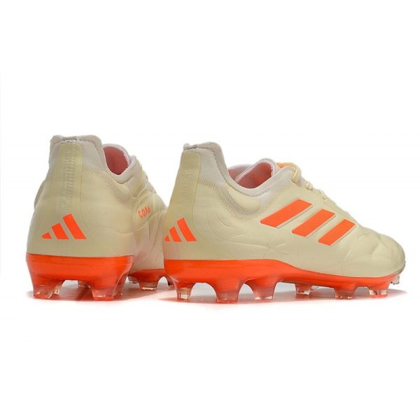 adidas Copa Pure.1 FG Nouvelles Blanc Cassé Orange Solaire Equipe
