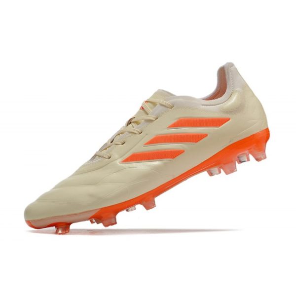 adidas Copa Pure.1 FG Nouvelles Blanc Cassé Orange Solaire Equipe