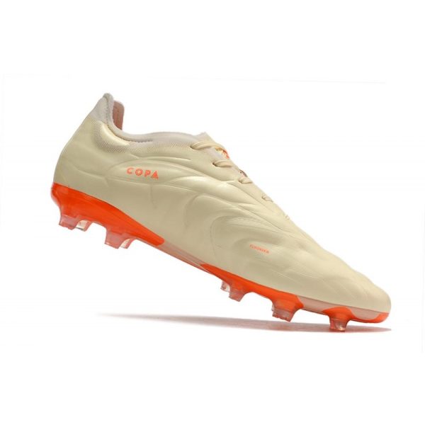 adidas Copa Pure.1 FG Nouvelles Blanc Cassé Orange Solaire Equipe
