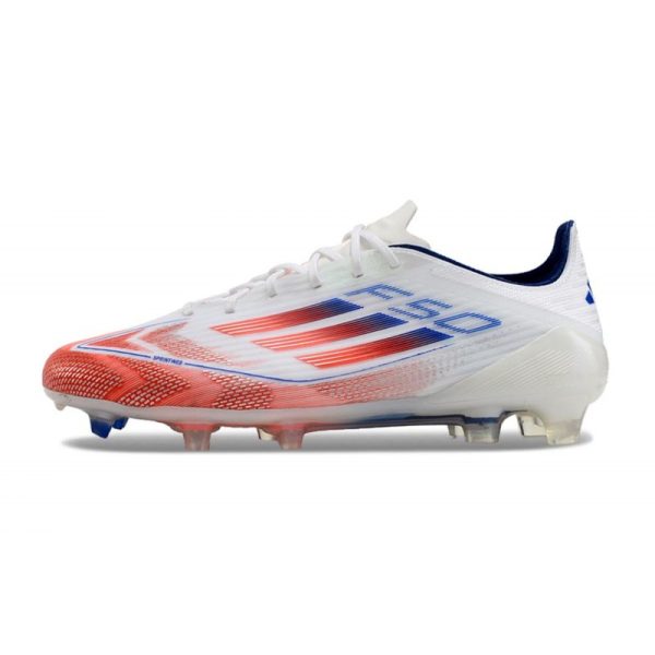 adidas F50 Elite FG Nouveau Advancement - Blanc Rouge Bleu