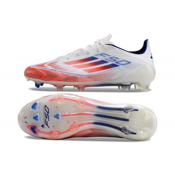 adidas F50 Elite FG Nouveau Advancement - Blanc Rouge Bleu