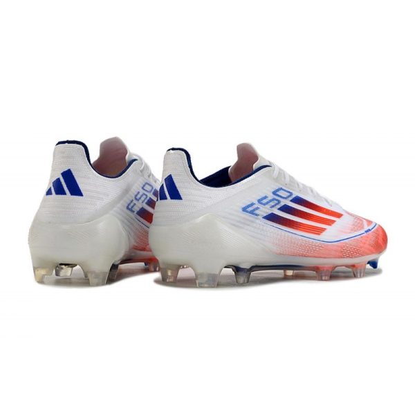 adidas F50 Elite FG Nouveau Advancement - Blanc Rouge Bleu