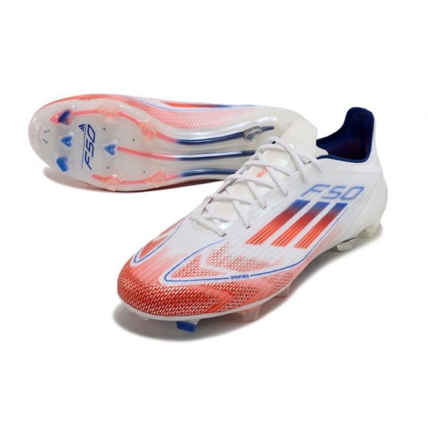 adidas F50 Elite FG Nouveau Advancement - Blanc Rouge Bleu