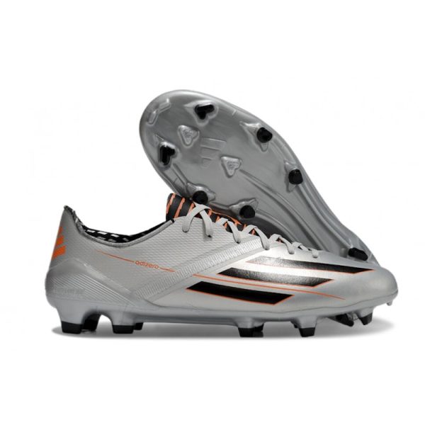 Chaussure de foot adidas F50 Elite FG Nouveau Argent Noir