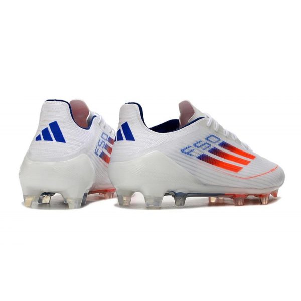 adidas F50 Elite FG Nouveau Blanc Bleu Rouge