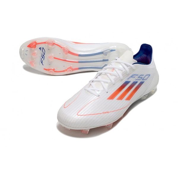 adidas F50 Elite FG Nouveau Blanc Bleu Rouge