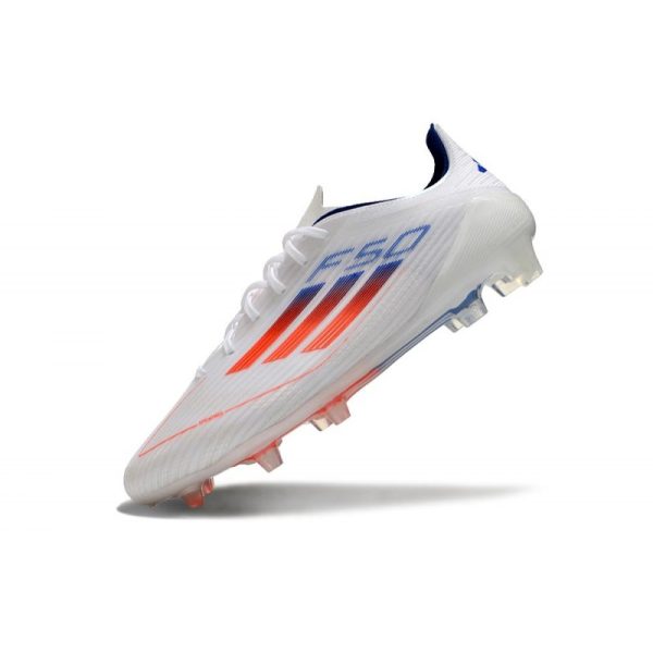 adidas F50 Elite FG Nouveau Blanc Bleu Rouge