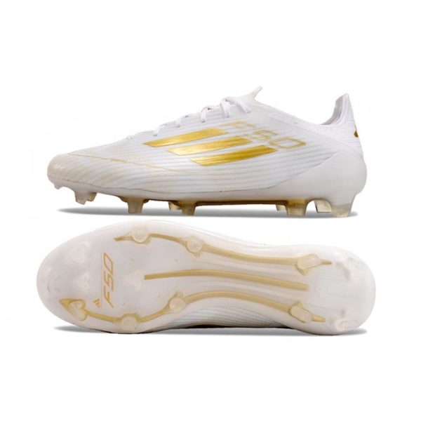 adidas F50 Elite FG Nouveau Blanc Dore