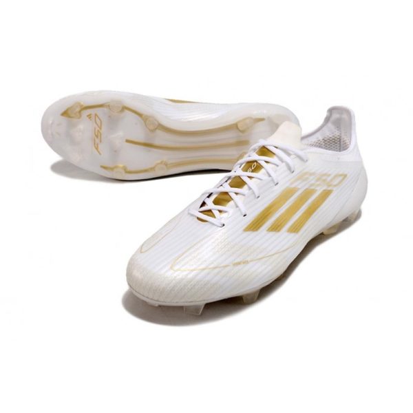 adidas F50 Elite FG Nouveau Blanc Dore