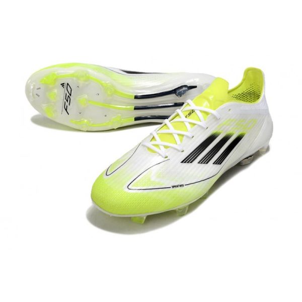 adidas F50 Elite FG Nouveau Blanc Noir Volt