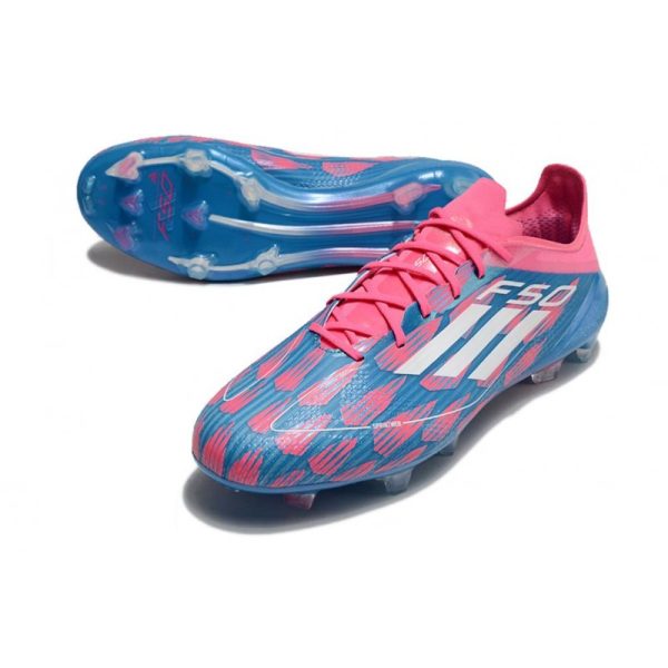 adidas F50 Elite FG Nouveau Bleu Solaire Blanc Ftwr Rose