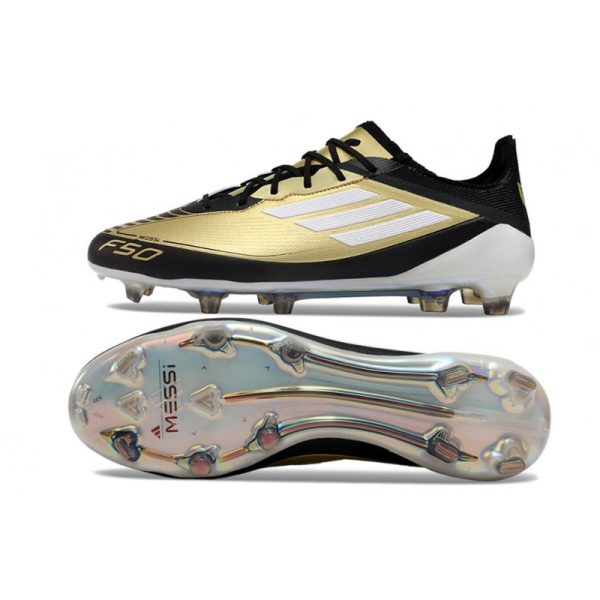 adidas F50 Elite FG Nouveau Doré Noir Blanc