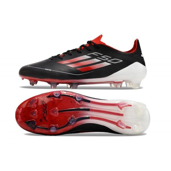 adidas F50 Elite FG Nouveau Noir Rouge