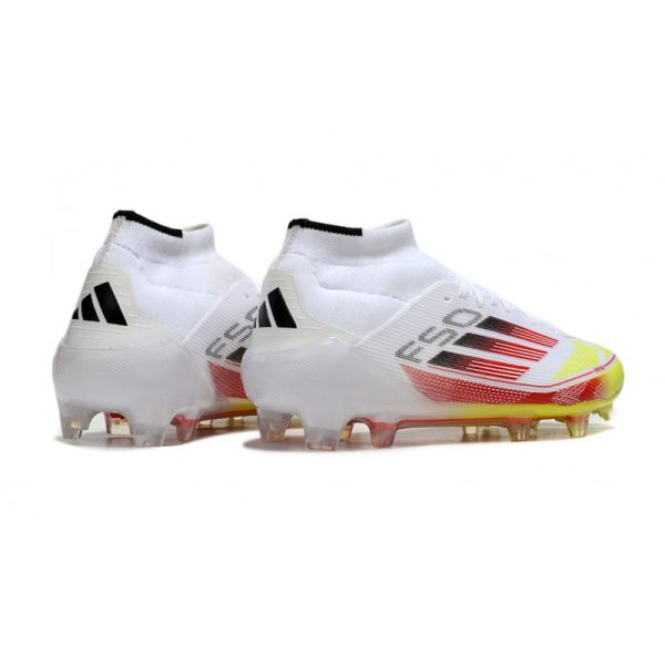 adidas F50 Elite Mid FG Nouvel Advancement - Blanc Rouge Jaune