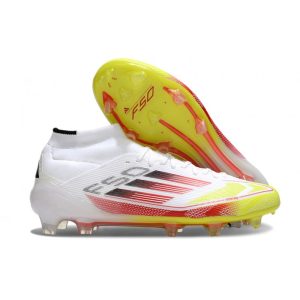 adidas F50 Elite Mid FG Nouvel Advancement - Blanc Rouge Jaune