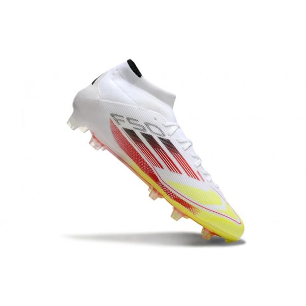 adidas F50 Elite Mid FG Nouvel Advancement - Blanc Rouge Jaune