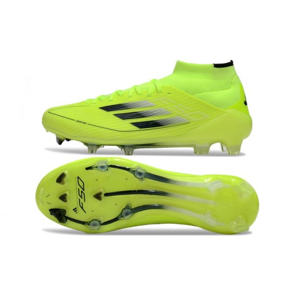adidas F50 Elite Mid FG Nouvel Jaune Solaire Noir