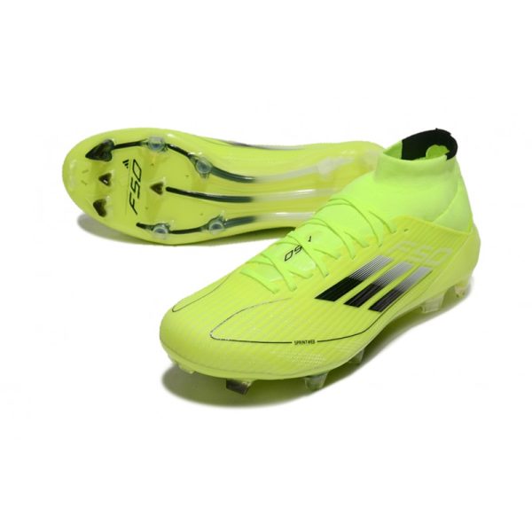 adidas F50 Elite Mid FG Nouvel Jaune Solaire Noir