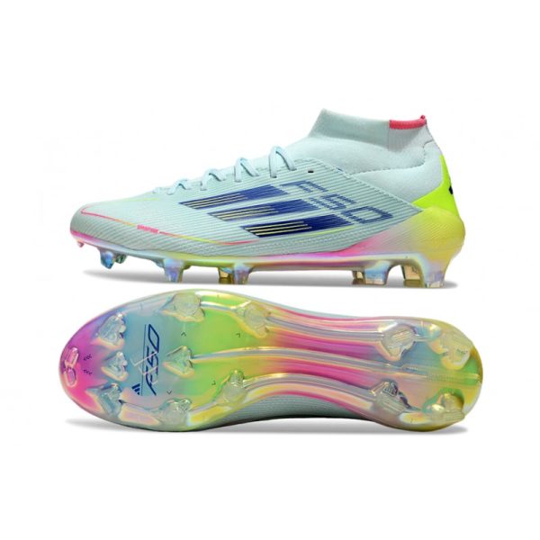 adidas F50 Elite Mid FG Nouvel Stellar Icon - Bleu Jaune