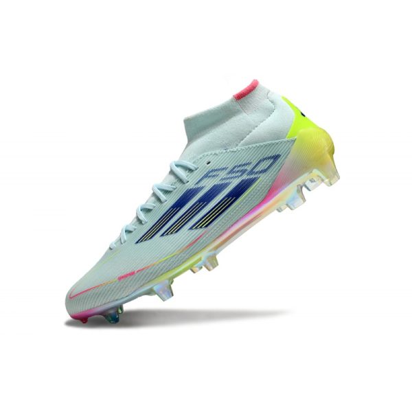 adidas F50 Elite Mid FG Nouvel Stellar Icon - Bleu Jaune