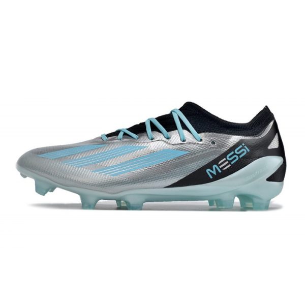 adidas Performance X Crazyfast Messi.1 FG Argent Métallique Bleu Bonheur Noir