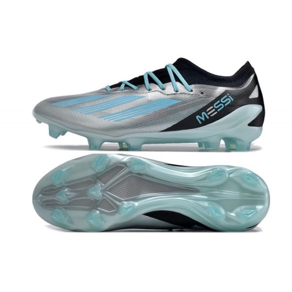 adidas Performance X Crazyfast Messi.1 FG Argent Métallique Bleu Bonheur Noir