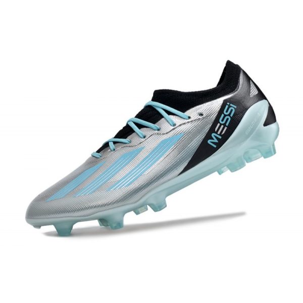 adidas Performance X Crazyfast Messi.1 FG Argent Métallique Bleu Bonheur Noir