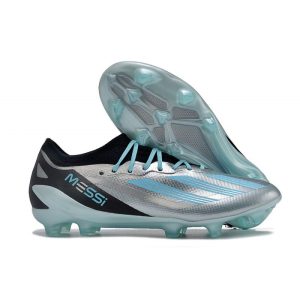 adidas Performance X Crazyfast Messi.1 FG Argent Métallique Bleu Bonheur Noir