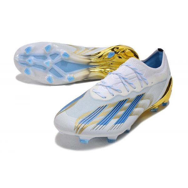 adidas Performance X Crazyfast Messi.1 FG Blanc Bleu Or