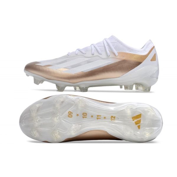 adidas Performance X Crazyfast Messi.1 FG Blanc Cuivre Métallique