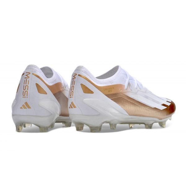 adidas Performance X Crazyfast Messi.1 FG Blanc Cuivre Métallique
