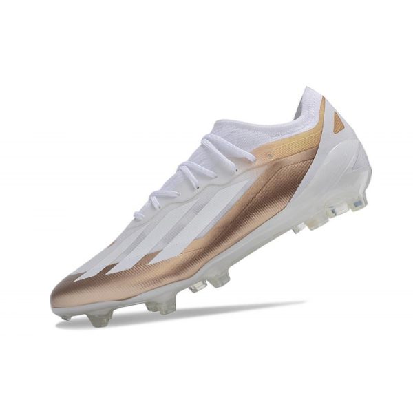 adidas Performance X Crazyfast Messi.1 FG Blanc Cuivre Métallique