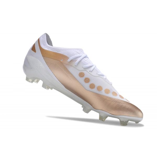 adidas Performance X Crazyfast Messi.1 FG Blanc Cuivre Métallique