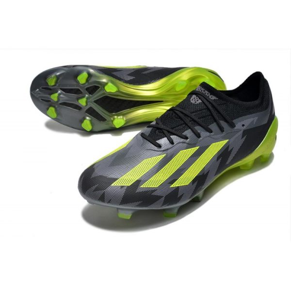 adidas Performance X Crazyfast Messi.1 FG Crazycharged - Noir Jaune Gris ÉDITION LIMITÉE
