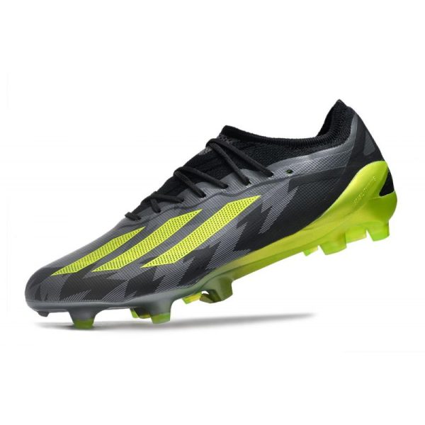 adidas Performance X Crazyfast Messi.1 FG Crazycharged - Noir Jaune Gris ÉDITION LIMITÉE