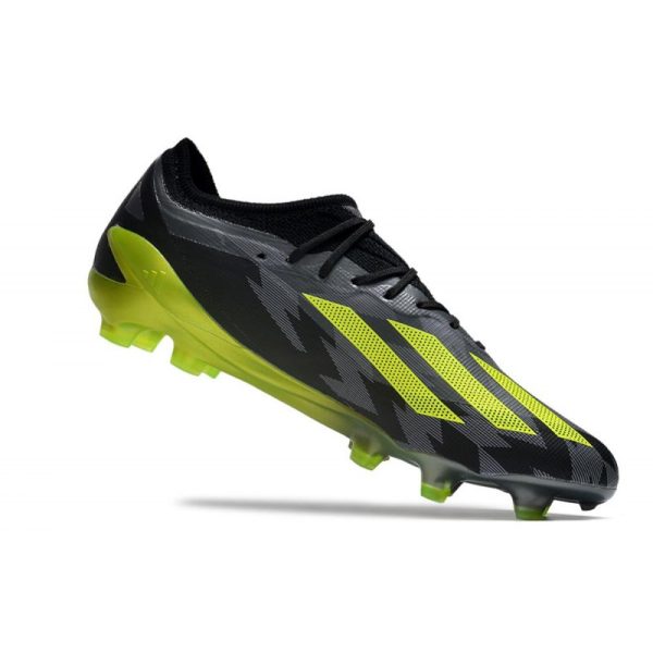 adidas Performance X Crazyfast Messi.1 FG Crazycharged - Noir Jaune Gris ÉDITION LIMITÉE