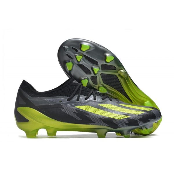 adidas Performance X Crazyfast Messi.1 FG Crazycharged - Noir Jaune Gris ÉDITION LIMITÉE