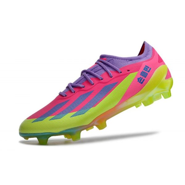 adidas Performance X Crazyfast Messi.1 FG Korean Nights Son - Lucid Lemon Bleu Rose ÉDITION LIMITÉE
