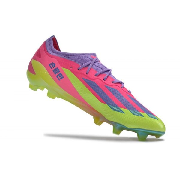 adidas Performance X Crazyfast Messi.1 FG Korean Nights Son - Lucid Lemon Bleu Rose ÉDITION LIMITÉE