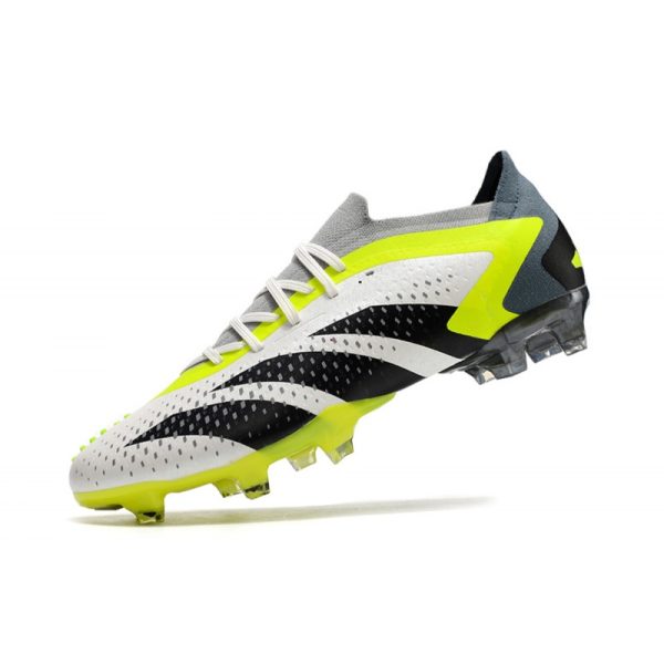 adidas Predator Accuracy.1 Low FG Homme Blanc Noir Citron Lucide