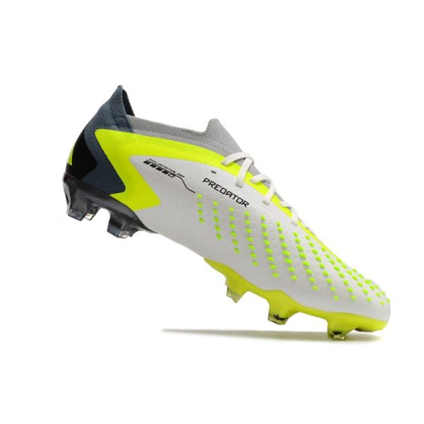 adidas Predator Accuracy.1 Low FG Homme Blanc Noir Citron Lucide