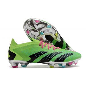 Chaussures de foot adidas Predator Accuracy.1 Low FG Homme Vert Noir