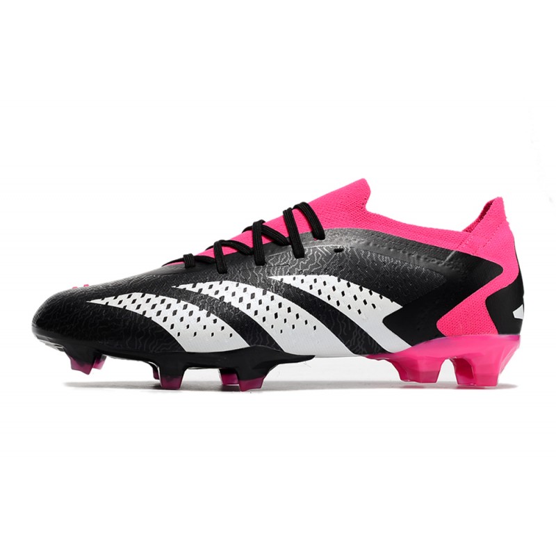 adidas Predator Accuracy.1 Low FG Noir Blanc Rose Equipe Choc