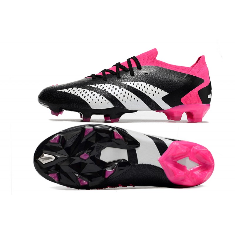 adidas Predator Accuracy.1 Low FG Noir Blanc Rose Equipe Choc