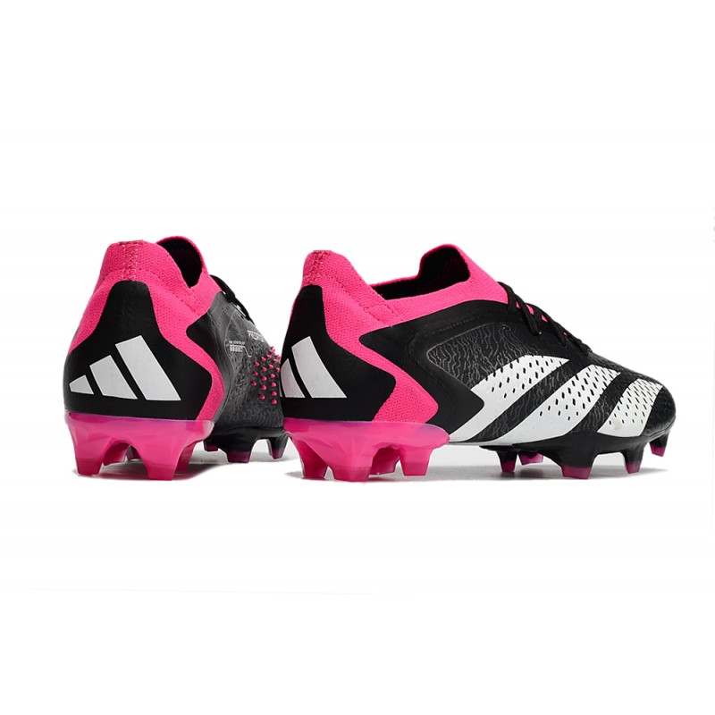 adidas Predator Accuracy.1 Low FG Noir Blanc Rose Equipe Choc