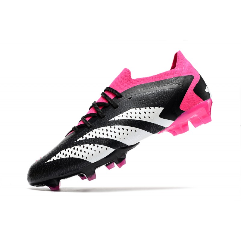 adidas Predator Accuracy.1 Low FG Noir Blanc Rose Equipe Choc