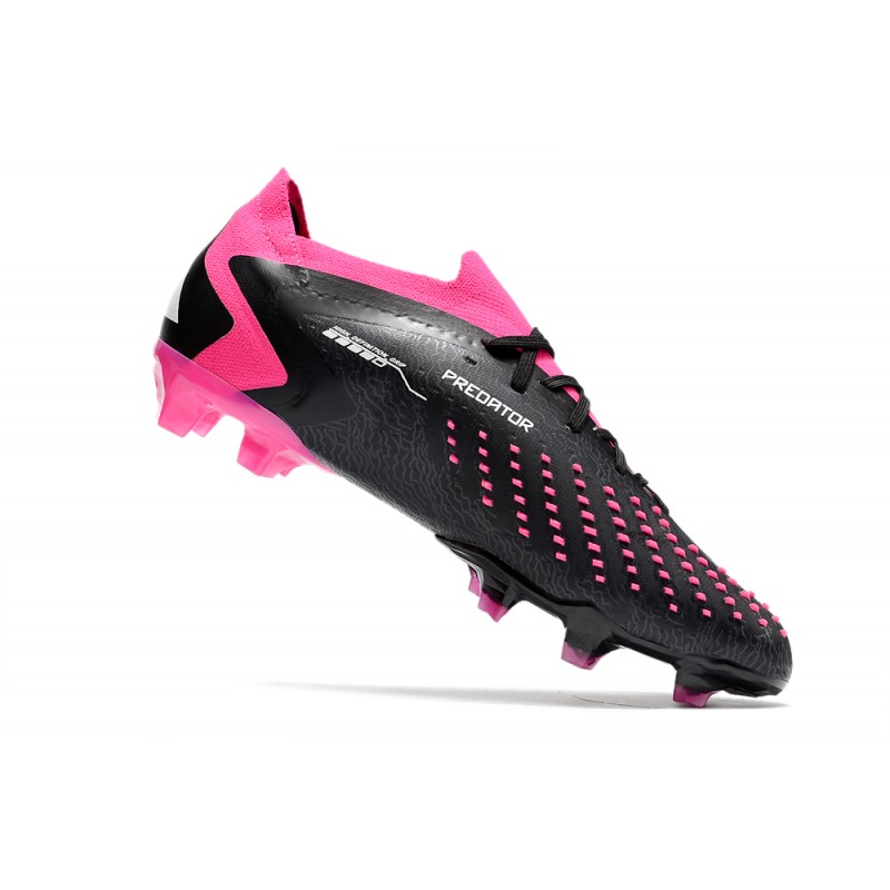 adidas Predator Accuracy.1 Low FG Noir Blanc Rose Equipe Choc