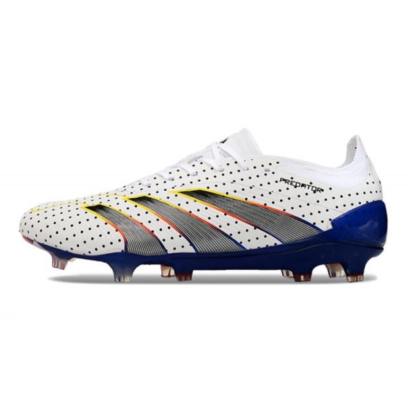 adidas Predator Elite FG Chaussure Blanc Gris Bleu Rouge